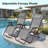 Zero Gravity Chair, Folding Recliner Outdoor Patio Lounge Chair With Adjustable Sunshade and Cup Holder Tray-576054152