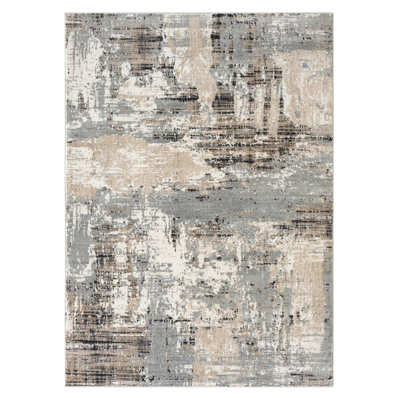 Sharoya Abstract Indoor Rug, Rectangle 7'8" x 10'