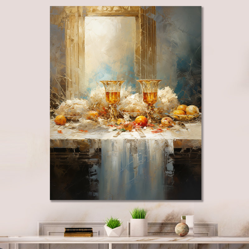 «The Last Supper», art mural sur toile, Toile tendue, 32" H x 16" W