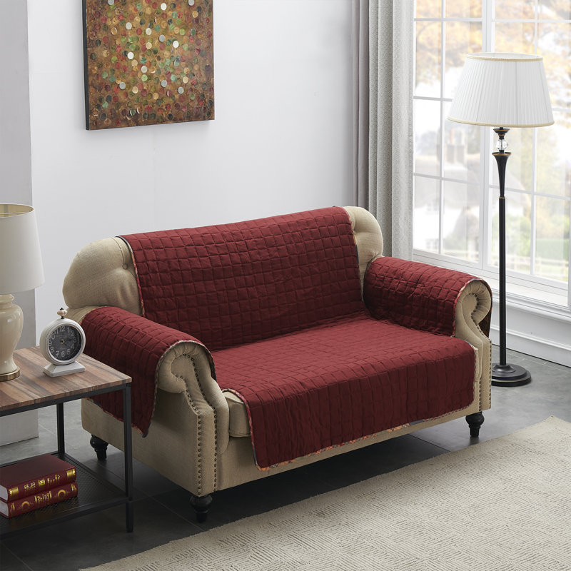 Gold Rush Multicolor Quilted Loveseat Furniture Protector