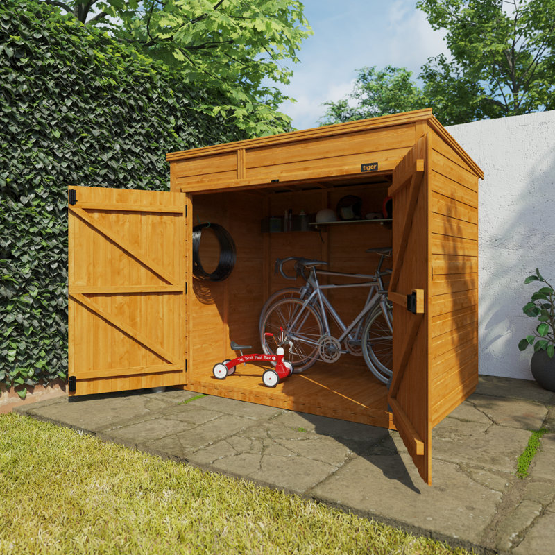 6x4w TigerFlex Shiplap Pent Bike Store