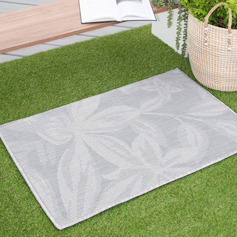 Tapis intérieur / extérieur gris Bagarm, Rectangle 2 pi x 3 pi