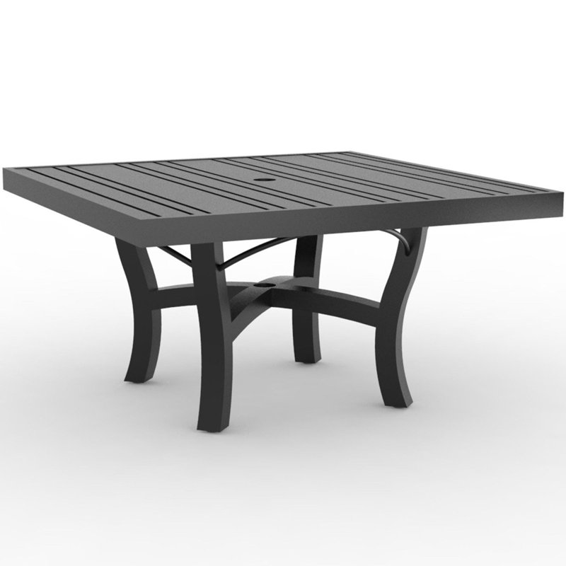 Complete Table Outdoor Square Coffee Table, Graphite