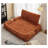 Convertible Chenille Lazy Sofa Bed - Extra Large Floor Couch & Pet Lounger with 5 Adjustable Positions
