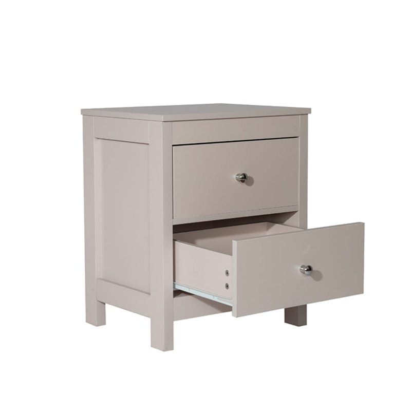 NEO 49cm W Manufactured Wood Bedside Table, Pink