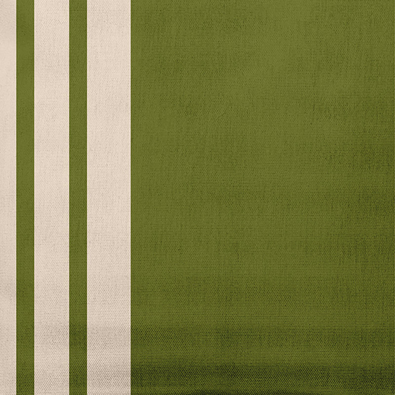 Coussin décoratif à rayures, 16 po x 16 po, Vert