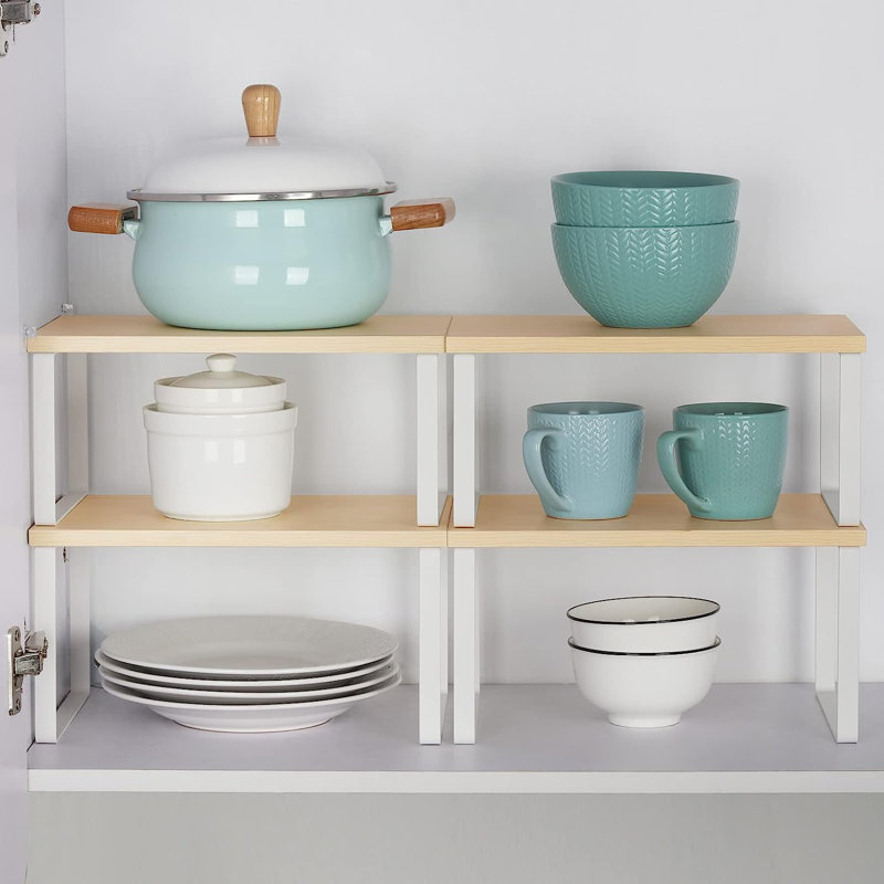 Gaesser Cabinet Shelving Rack, Bamboo