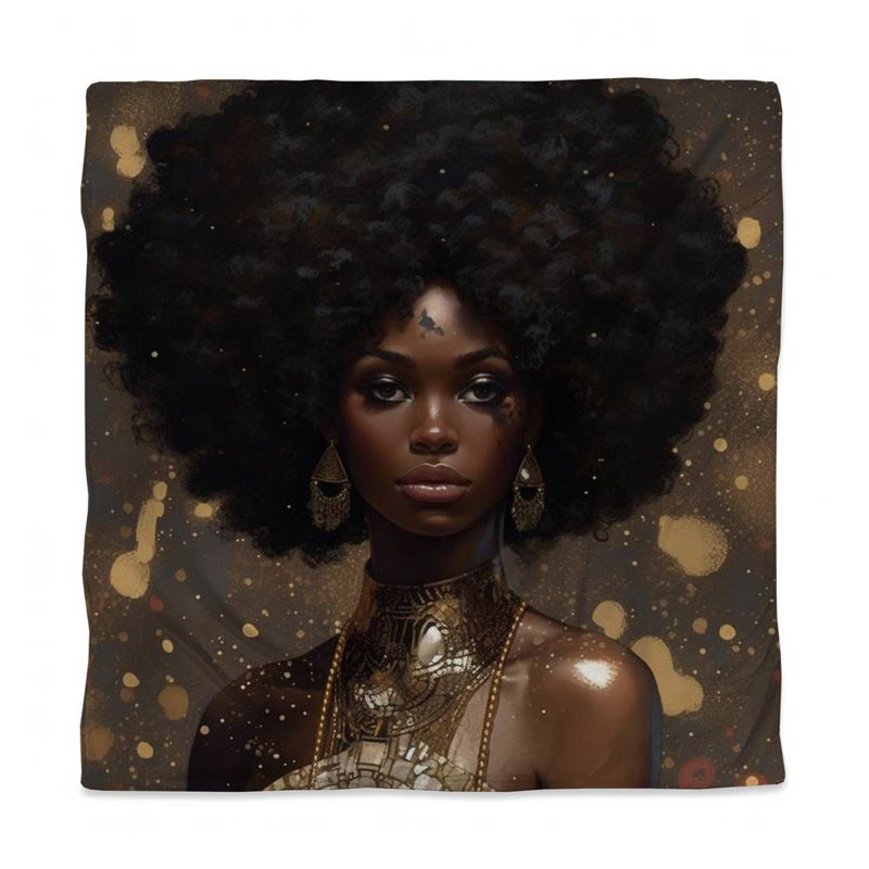Natural Strength African Queen Duvet Cover | White Bedding Decor