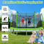 Trampoline avec échelle et filet d'enclos pour enfants et adultes, trampoline d'extérieur robuste de 16 pi pour la cour