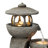 Gibout Outdoor Sculptural Fountain with Lights