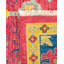 Tapis noué à la main One-af-a-Kind bleu / rose / jaune 7 pi 10 po x 9 pi 10 po