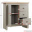 Beacsfield 79Cm W 3 Drawer Sideboard-697405647