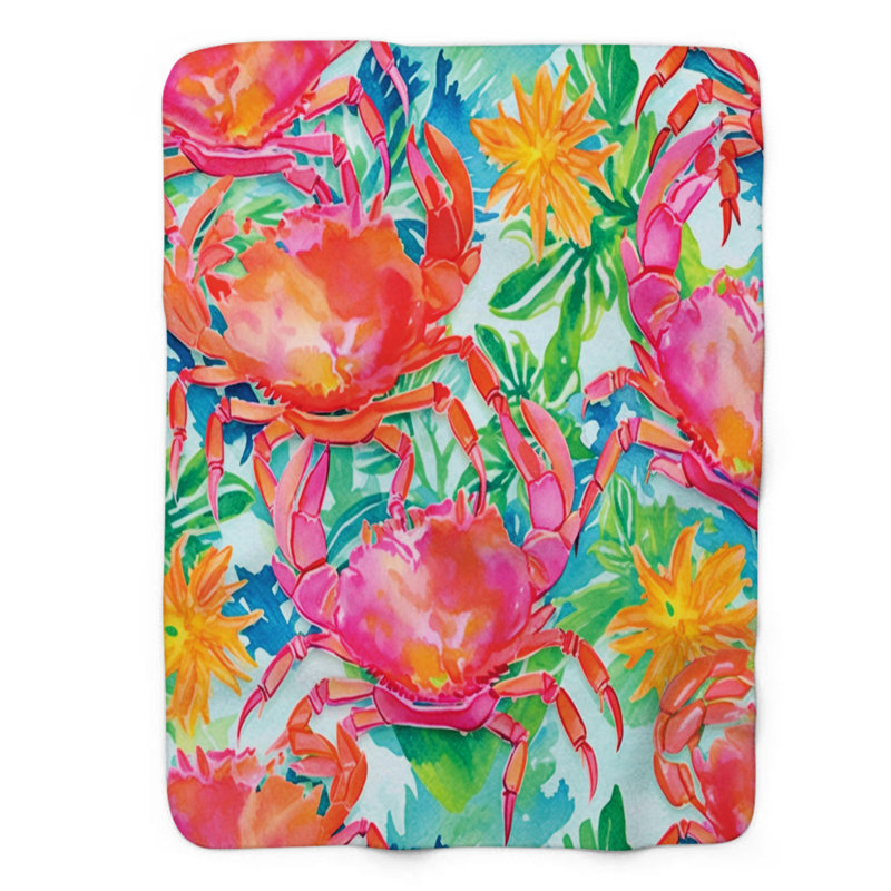 Aquarelle Jungle - couverture de qualité supérieure 1 pièce, Grand lit