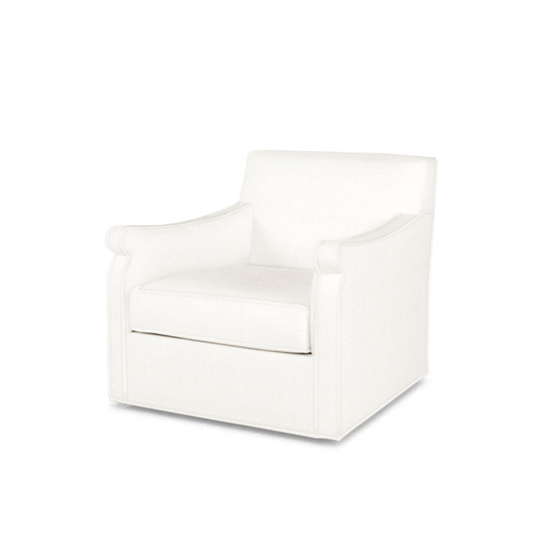 Fiske Outdoor Swivel Lounge Chair, White 71627L11