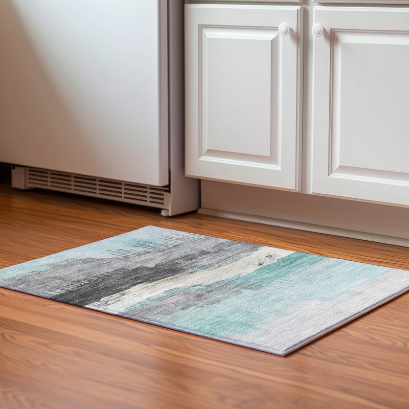 Premium Machine Washable Fairwood AMF1880 Modern Rug, Rectangle 1'8" x 2'6"
