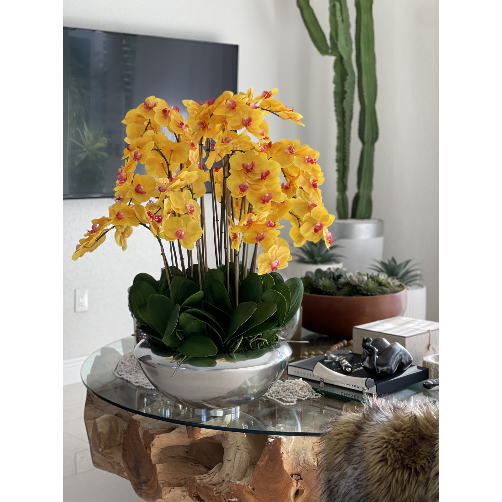 Orchid Floral Arrangement, Orange