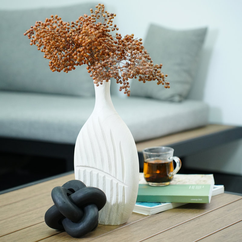 Glennetta Wood Table Vase