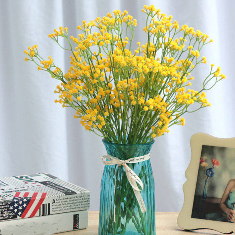 Arrangement floral Baby's Breath, Jaune, H 23,63 po x l 3,9 po x P 3,9 po
