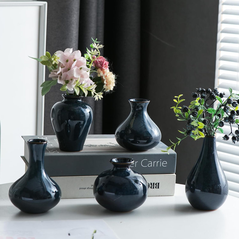 Mohnton Ceramic / Porcelain Table Vase, Blue