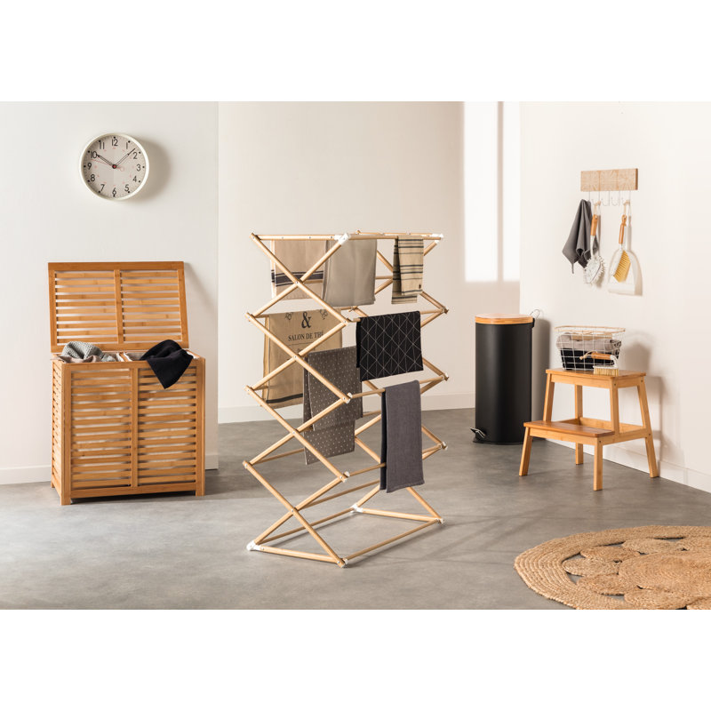 Bamboo Foldable Accordion Drying Rack