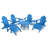 POLYWOOD Long Island Adirondack 9-Piece Conversation Group-39398955