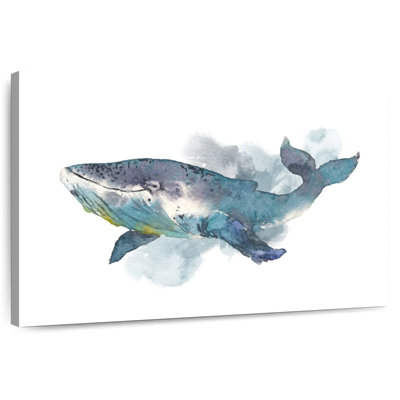 Baleine à l'aquarelle