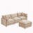3-Seater Comfy Cloud Couches with Movable Ottoman-1405754214