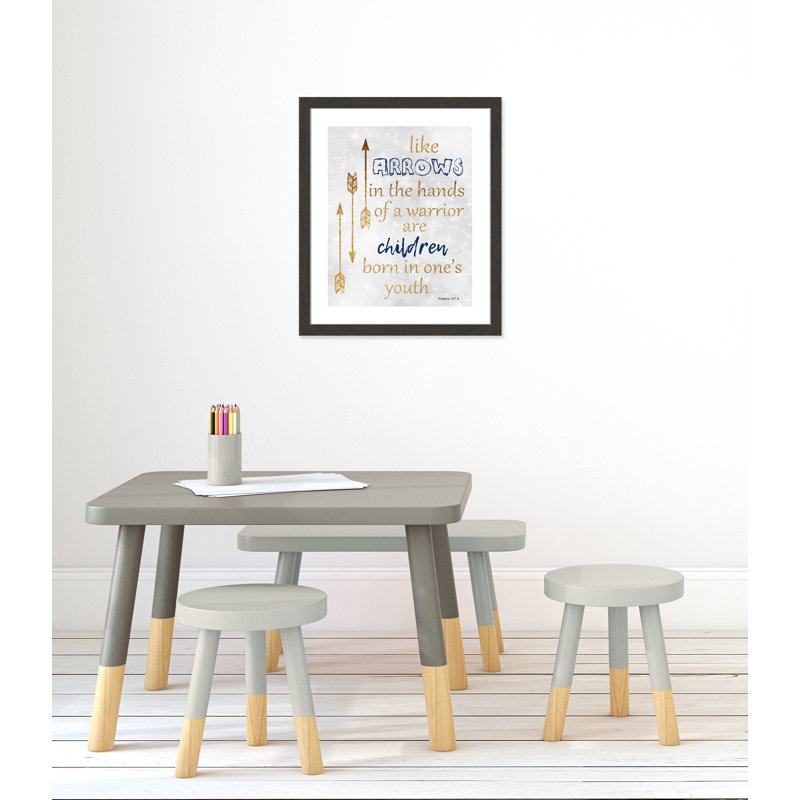 Impression sur papier pour enfants, H 24,5 po x l 20,5 po x P 0,6 po, Encadré plat à grain de bois noir