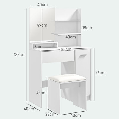 Pranathi Dressing Table with Mirror