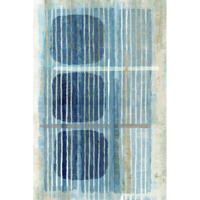 Blue Blue Horizon II by Flora Kouta - Wrapped Canvas Painting, 30cm H x 20cm W