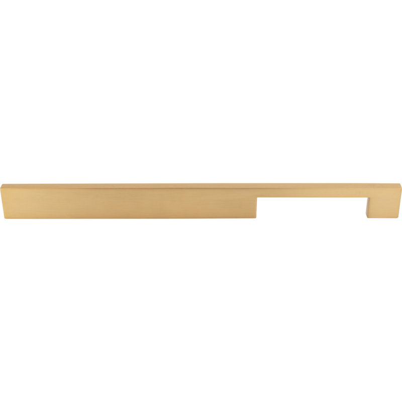 Linear 12" Center to Center Bar Pull, Honey Bronze