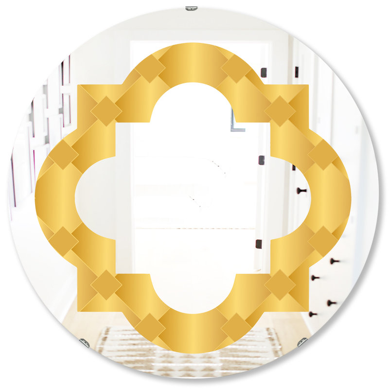 Miroir mural Quatrefoil, H 31,5 po x l po