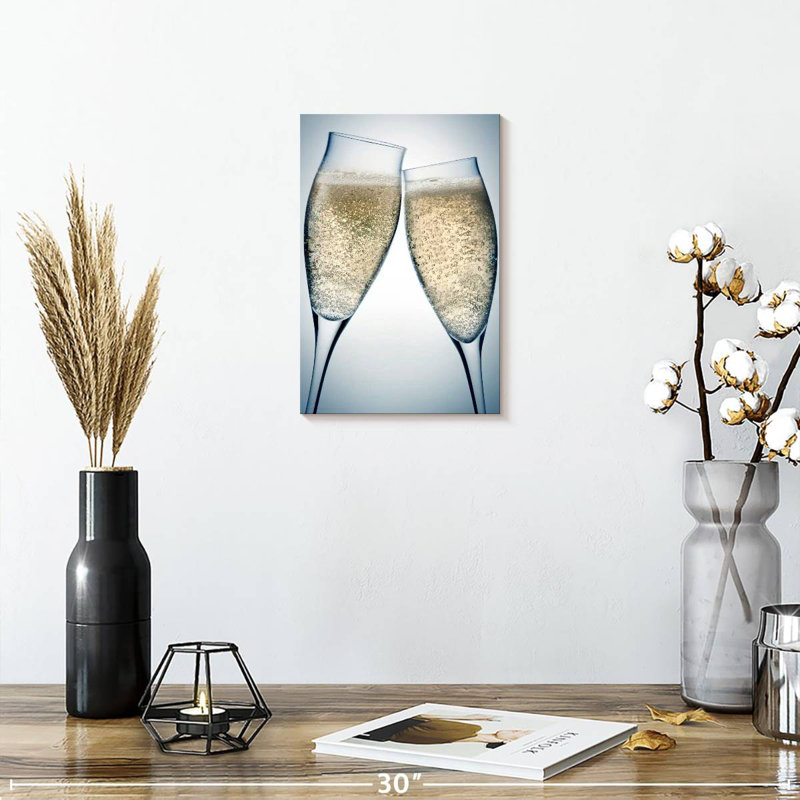 Yarlin Toasting Champagne, 12" H x 8" W