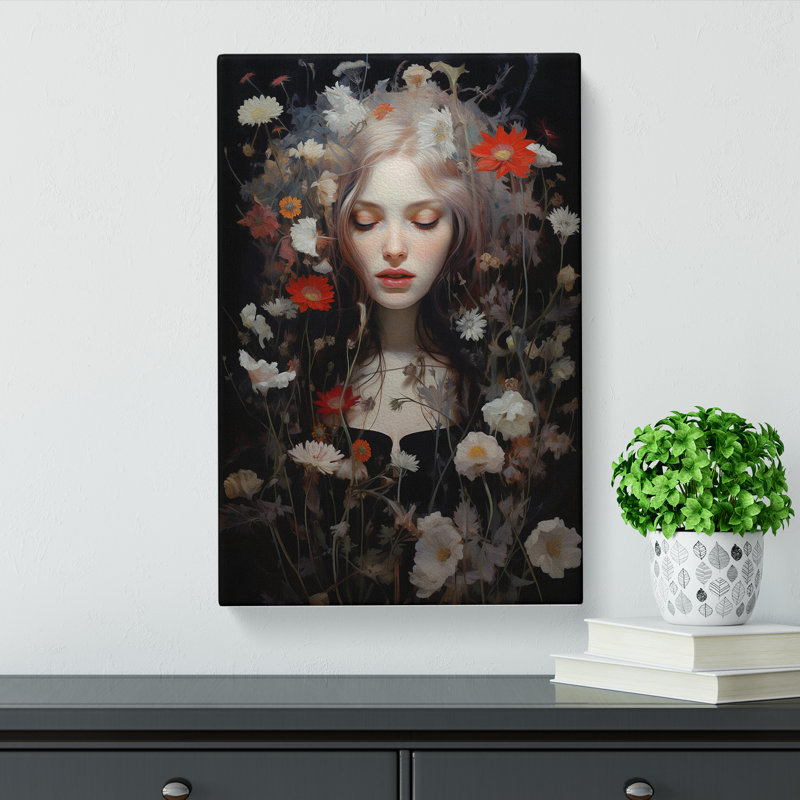 Wildflowers Gothic - No Frame Print, 50cm H x 35cm W x 3cm D