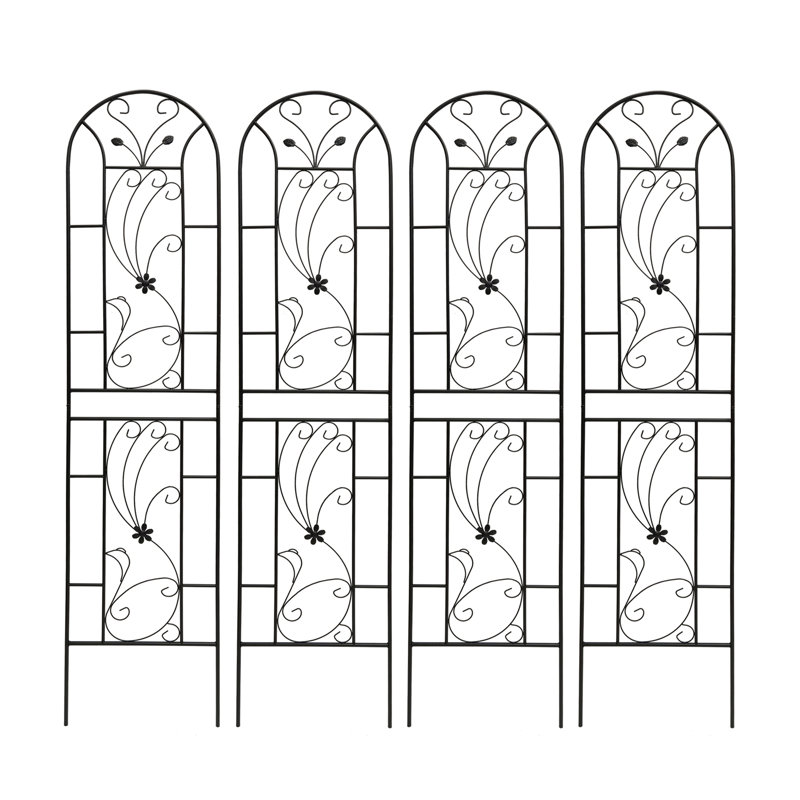Paquet de 4 treillis de jardin en métal