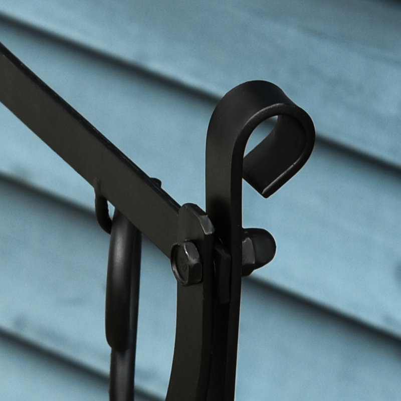 Support à bois de chauffage et outils pour foyer - support à 2 niveaux, noir, capacité de 154 lb, pour foyer, poêle, foyer, l 14,5 po x l 13,41 po, H 29,82 po et foyer, foyer, 14,5 po x 13,41 po x 29,82 po