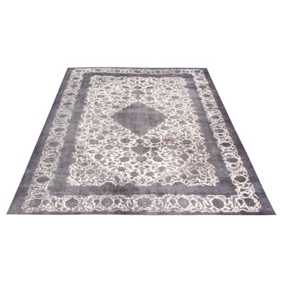 Tapis gris foncé crème 9 pi 7 po x 12 pi 8 po Color Transition