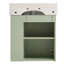 Meuble-lavabo flottant moderne de 21,6 pouces avec lavabo en céramique et rangement à droite, peu encombrant et élégant pour les petites salles de bain-116332432