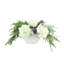 Holiday Arrangement with Sage, Hydrangeas and Pinecones