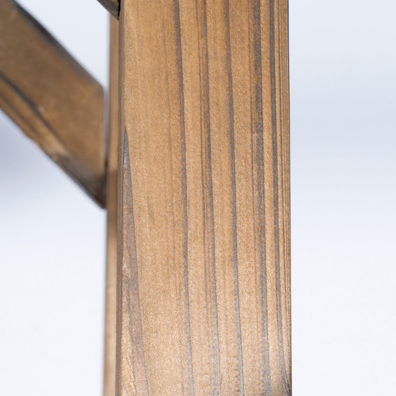 Arche de mariage 85 po en bois brun, Brown