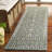 Montario Hand Tufted Wool/Cotton Geometric Rug in Green/Ivory-1884391225