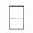 44"-48"W*72" H Semi-Frameless Double Sliding Shower Door, Shower Door, 1/4" (6Mm) Thick SGCC Tempered Glass Door-123404582
