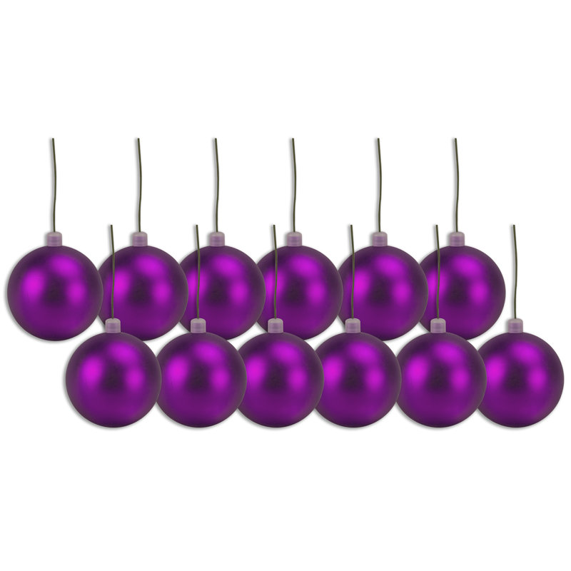 Ornement boule solide, Mauve