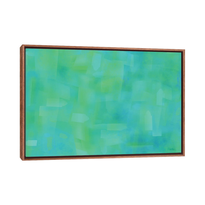 Morning Mist In Cambria by Charles Harker - Painting on Canvas, Brown Floater Frame, 66.04 cm H x 45.72 cm W