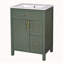 Meuble-lavabo 24 po avec lavabo en céramique, porte à fermeture douce, 2 tiroirs à fermeture douce-547527443