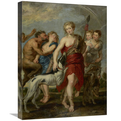'Diana and Her Nymphs on the Hunt' Print on Canvas