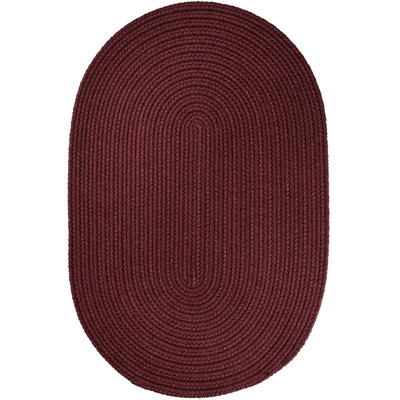 Tapis Bourgogne d’intérieur/d’extérieur tressé à la main Smyth