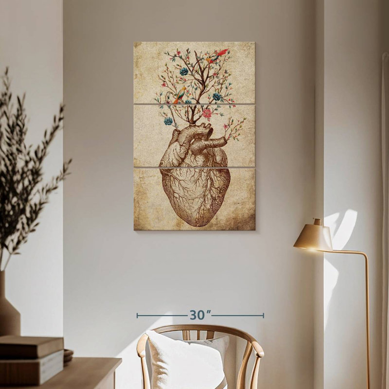 Keiri Heart Spring Floral, 57" H x 36" W