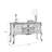 Nut-brown Solid Wood Rectangle Console Table-1178898063