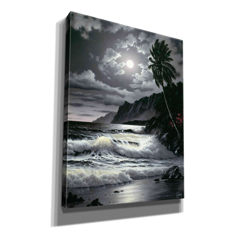 «Late Night vagues» par Anthony Casay, art mural sur toile, L 12 po x H 16 po